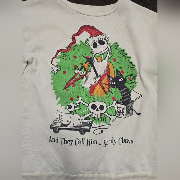 Disney Nightmare Before Christmas Girls Long Sleeve Pullover Sweater Medium - Picture 8 of 11